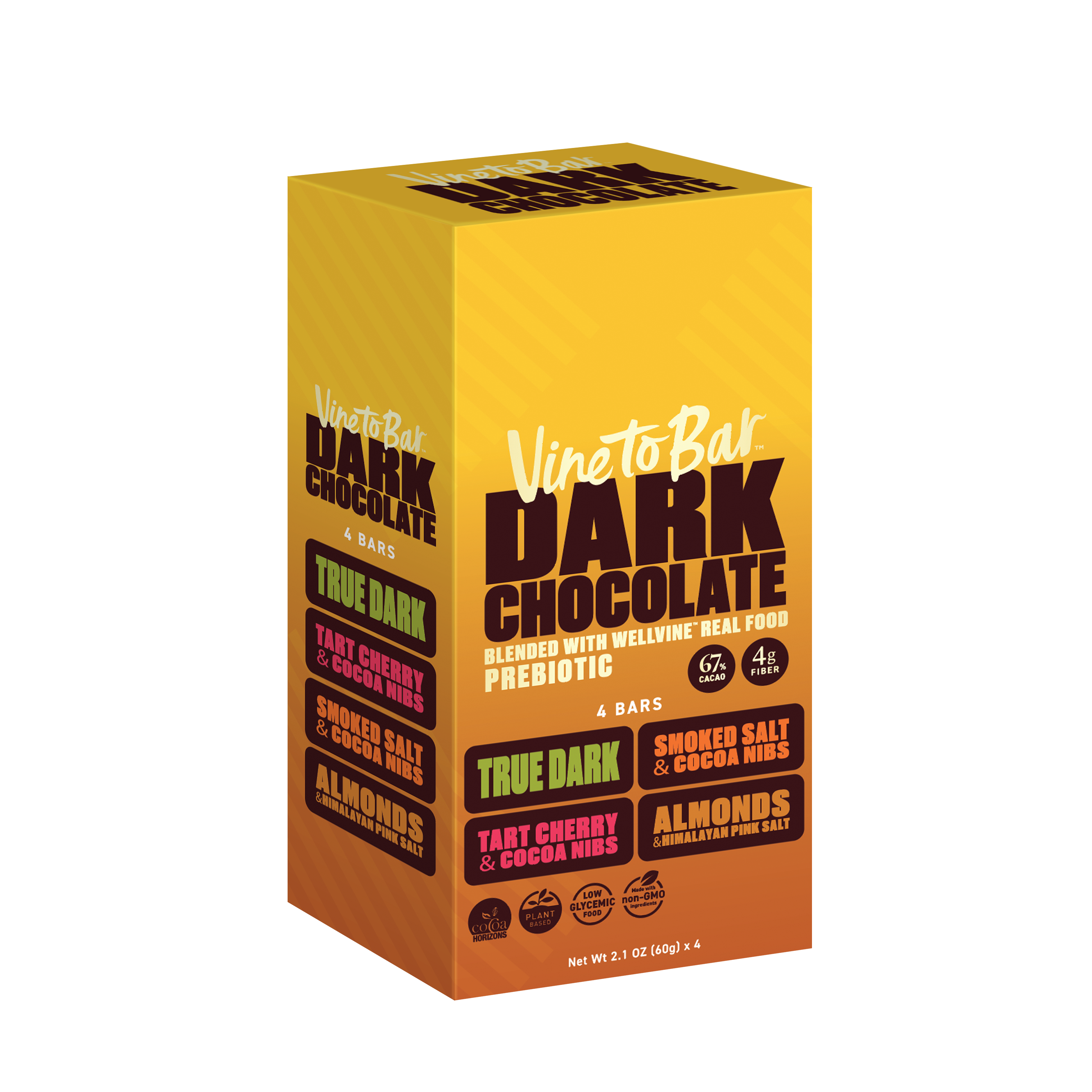 Library Box – 4 Flavor Dark Chocolate Assortment | Vine to Bar