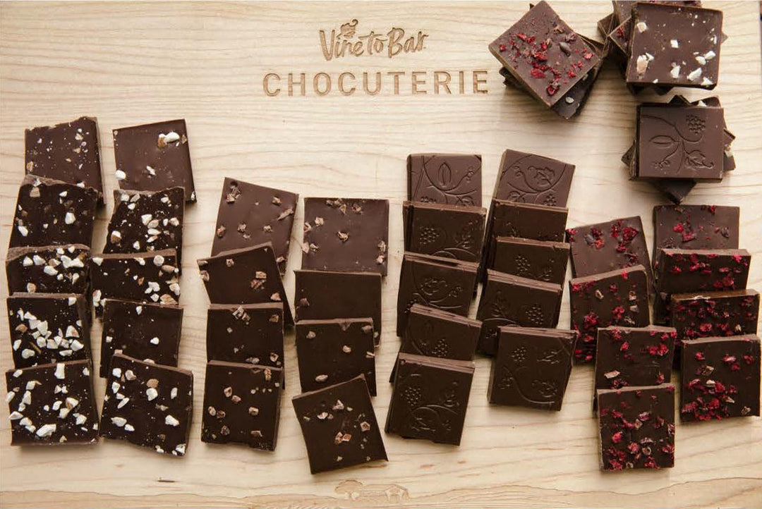 50-Count True Dark Chocolate Tasting Squares - Counter Top Box