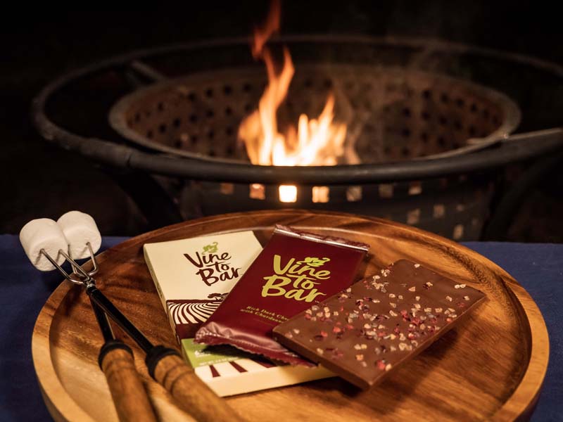 How to make s'mores with Vine to Bar dark chocolate