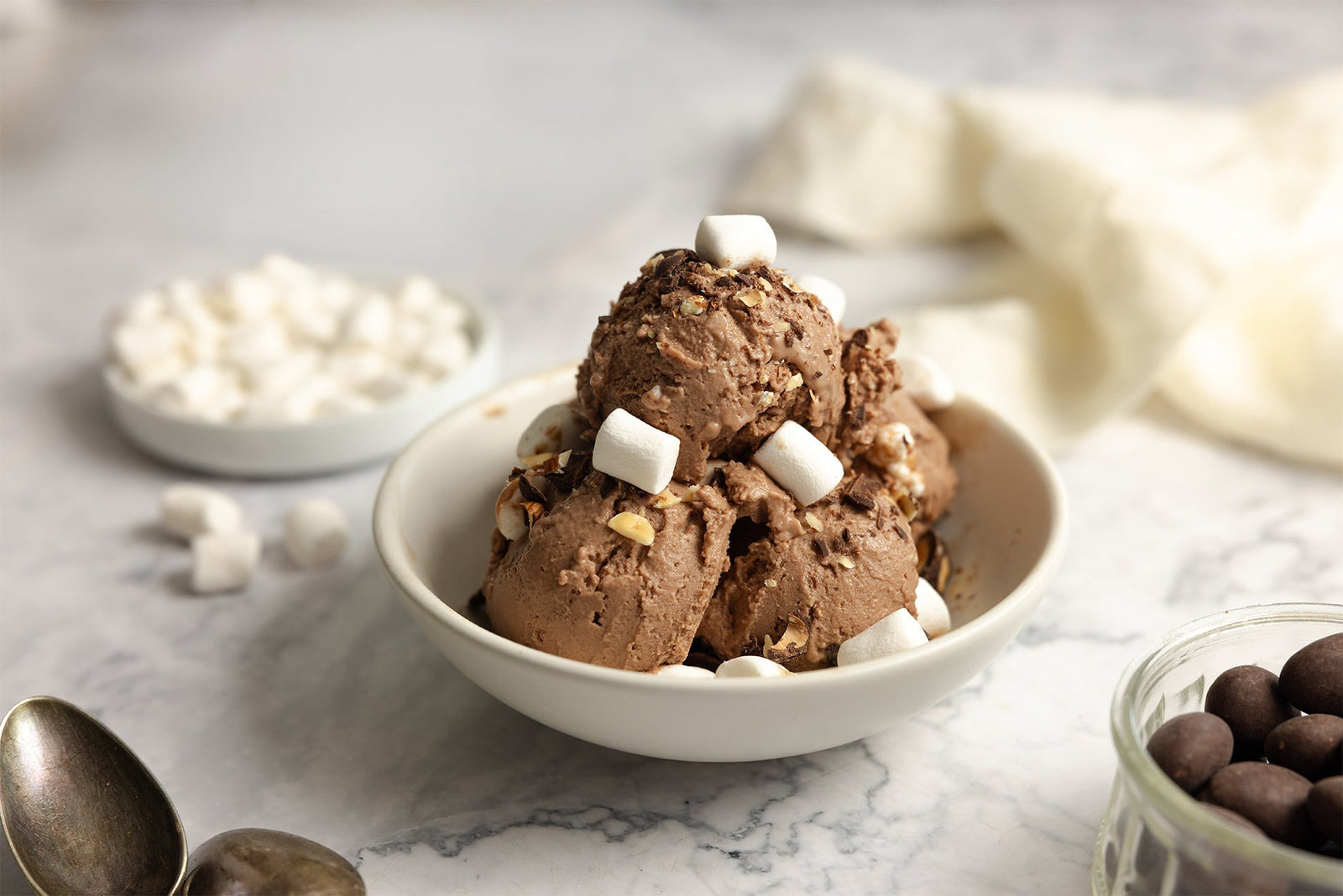 Protein Rocky Road Ice Cream | Vine to Bar