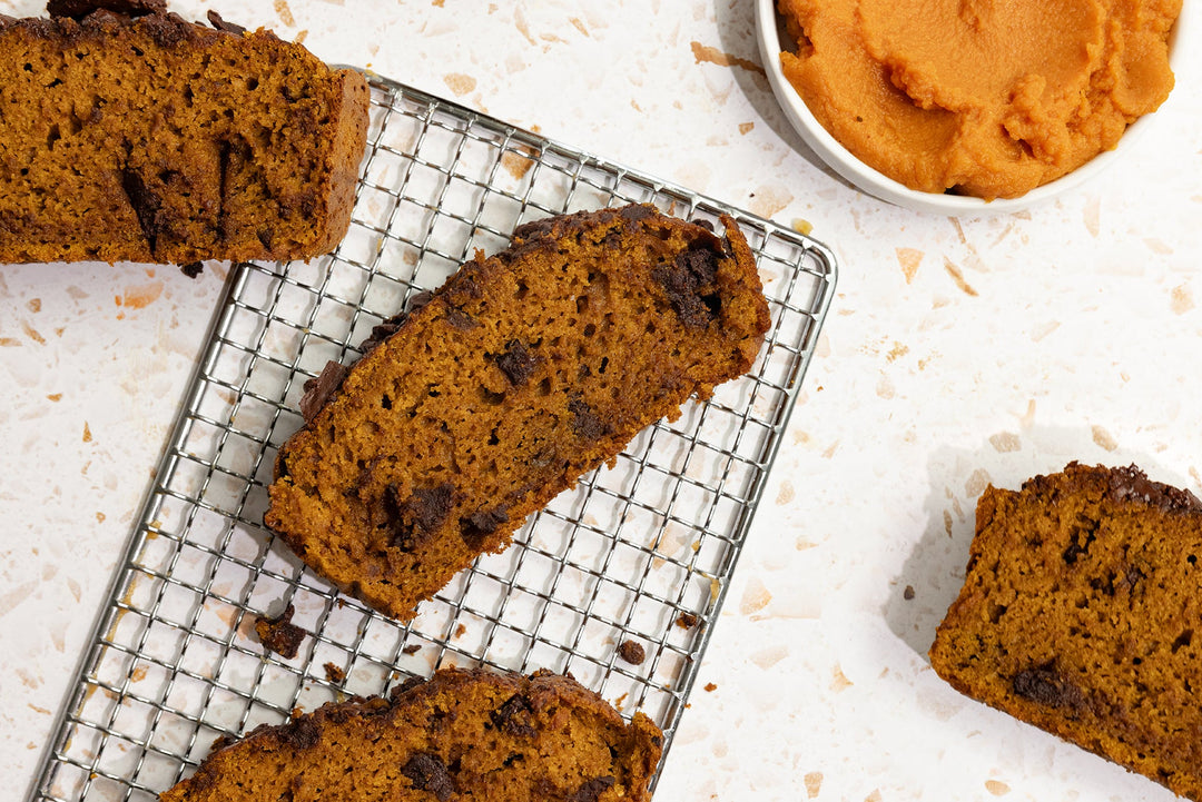 Chocolate Chunk Pumpkin Bread | Vine to Bar