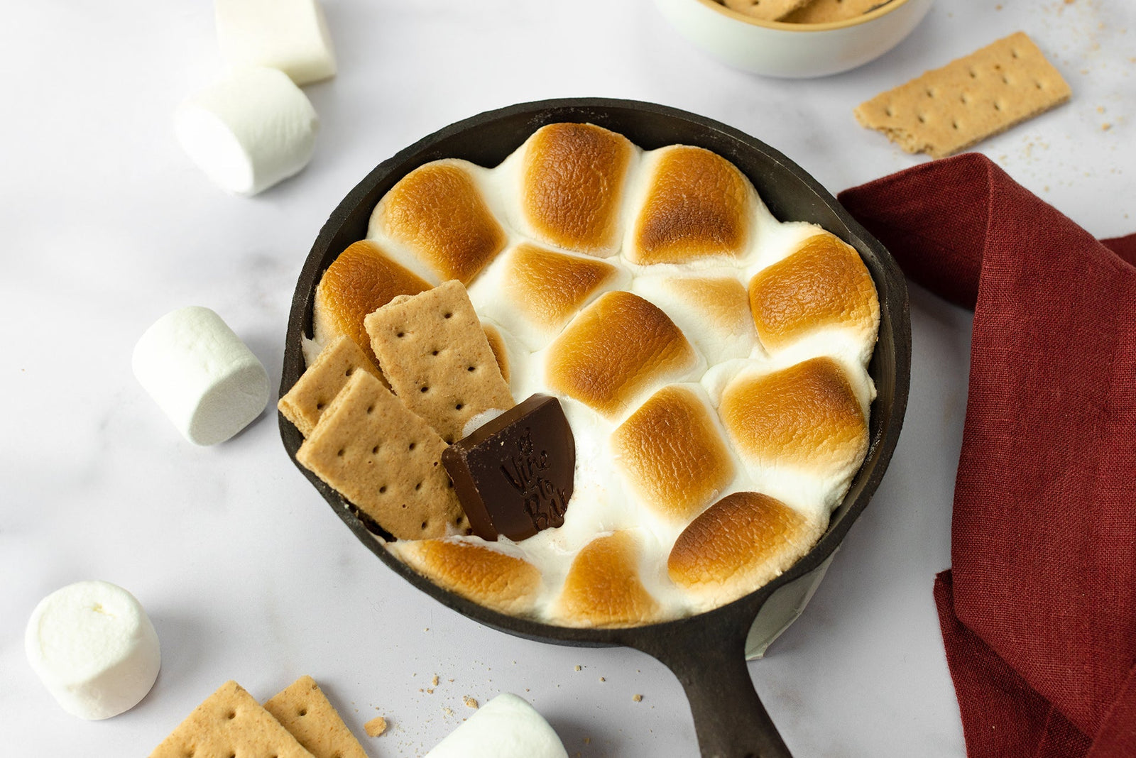 Skillet S’mores Dip | Vine to Bar
