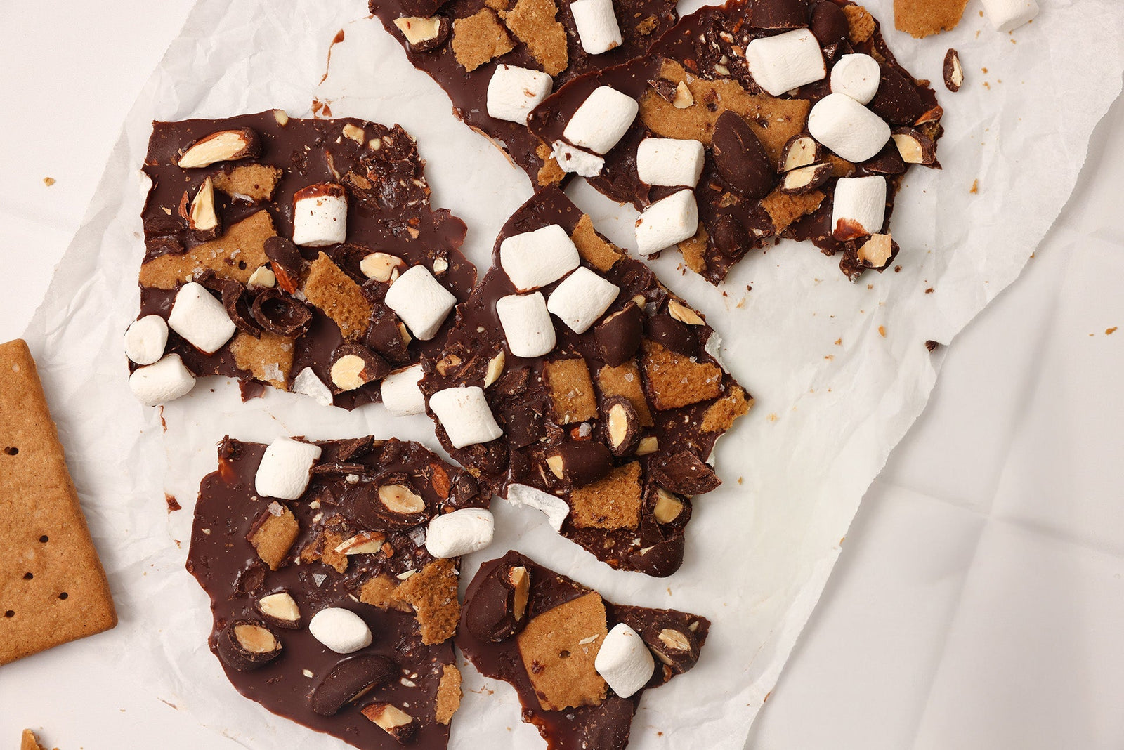 Dark Chocolate S’mores Bark | Vine to Bar