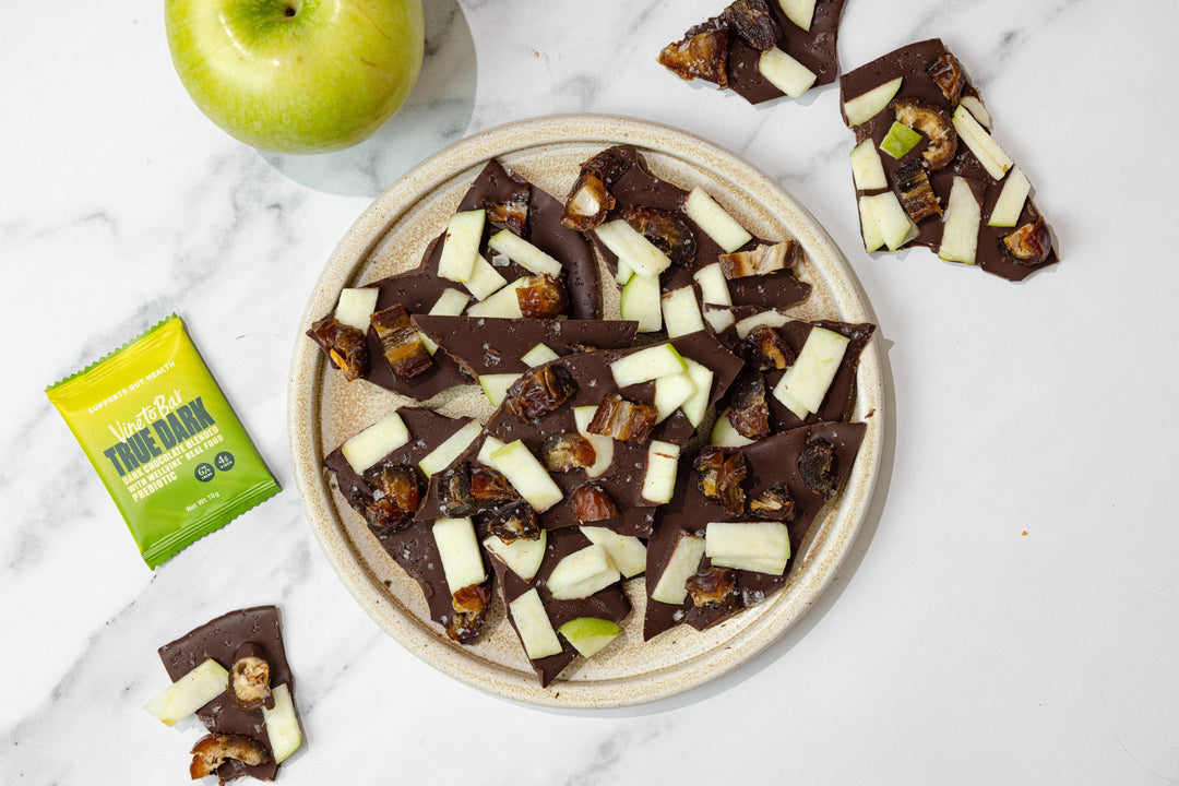 Superfood Caramel Apple Bark | Vine to Bar