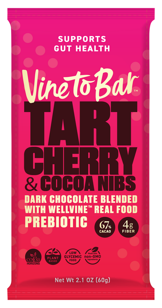 Tart Cherry and Cocoa Nibs Bars 60g Bars in 12 Count Display Caddy x 6