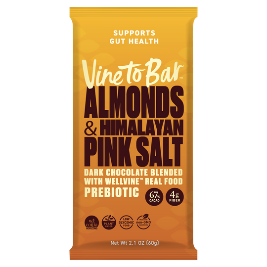 Almonds and Himalayan Pink Salt Dark Chocolate Bar