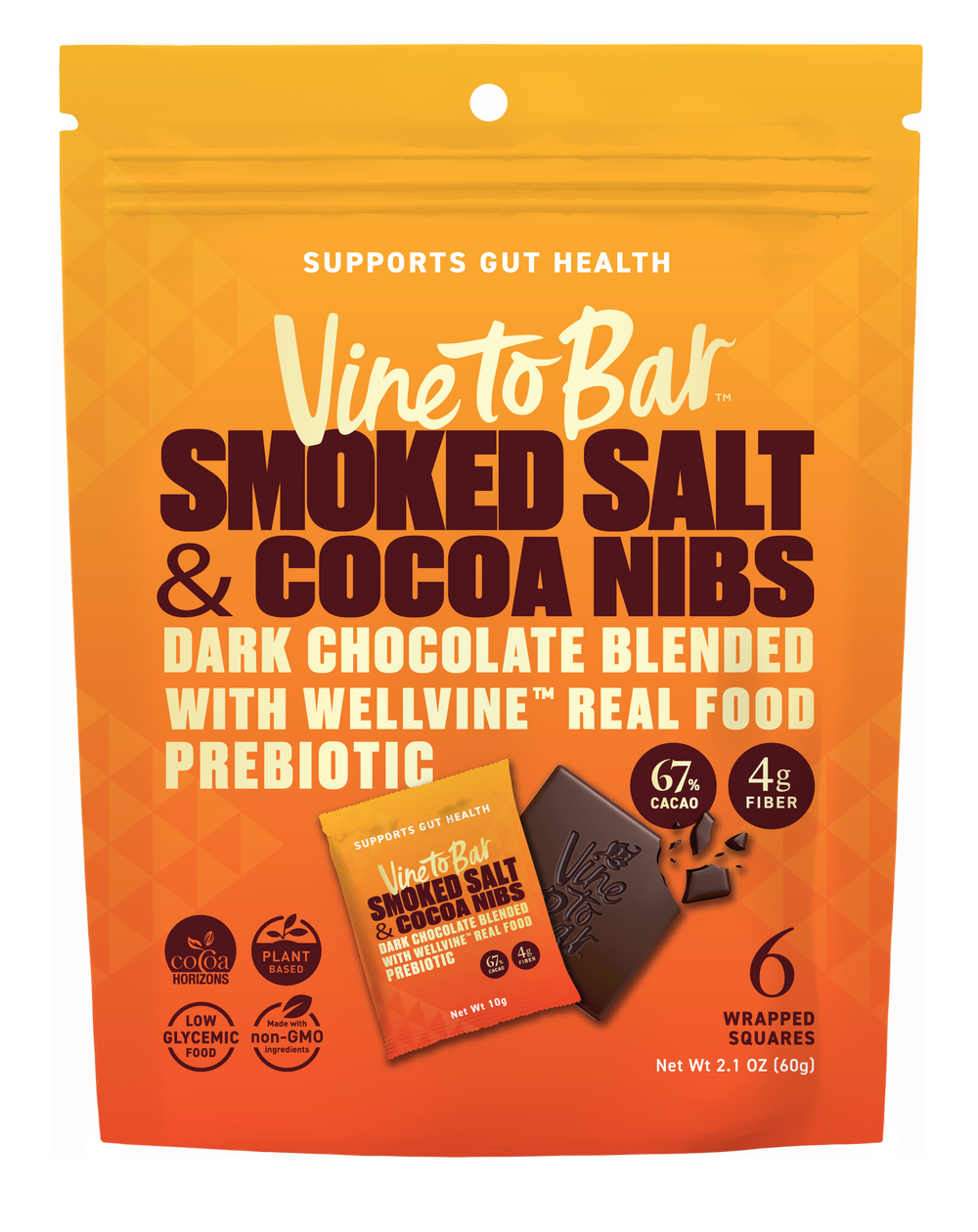 6 Pack Pouches - Smoked Salt and Cocoa Nibs