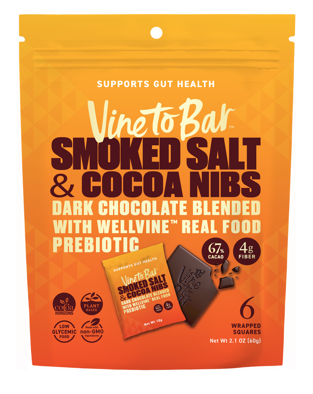 6 Pack Pouches - Smoked Salt and Cocoa Nibs