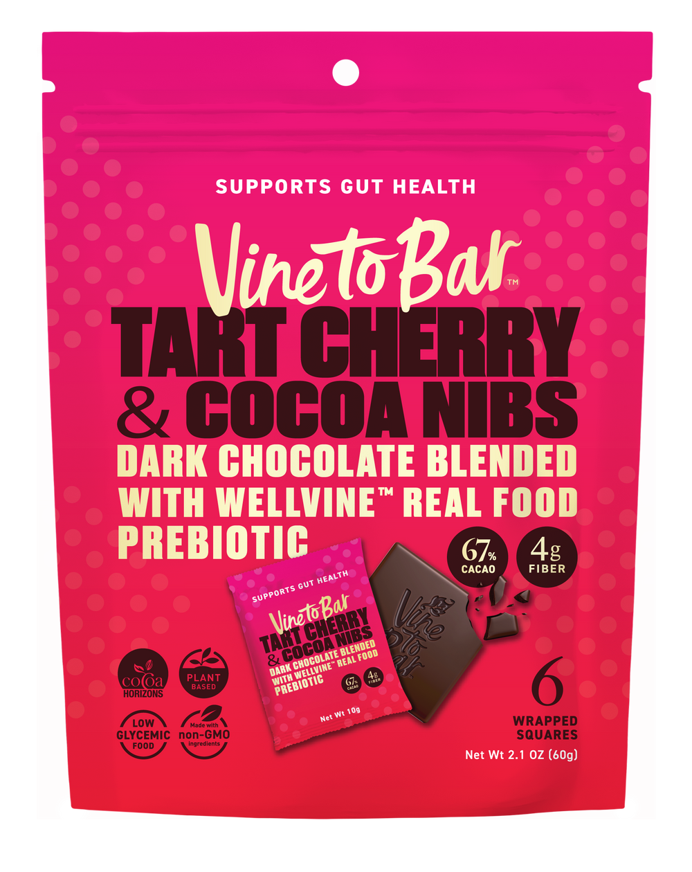 6 Pack Pouches - Tart Cherry and Cocoa Nibs