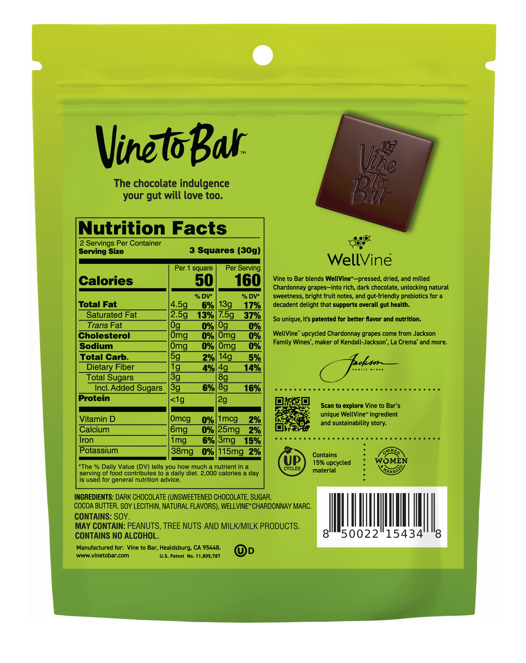 True Dark Dark Chocolate Squares - 6 Bags