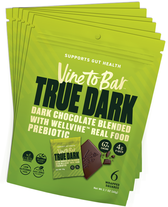 6 Six Pack Pouches - True Dark 10g Dark Chocolate Squares