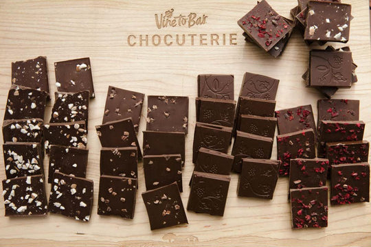Almonds and Himalayan Pink Salt 10g Dark Chocolate Squares x 50 in Box